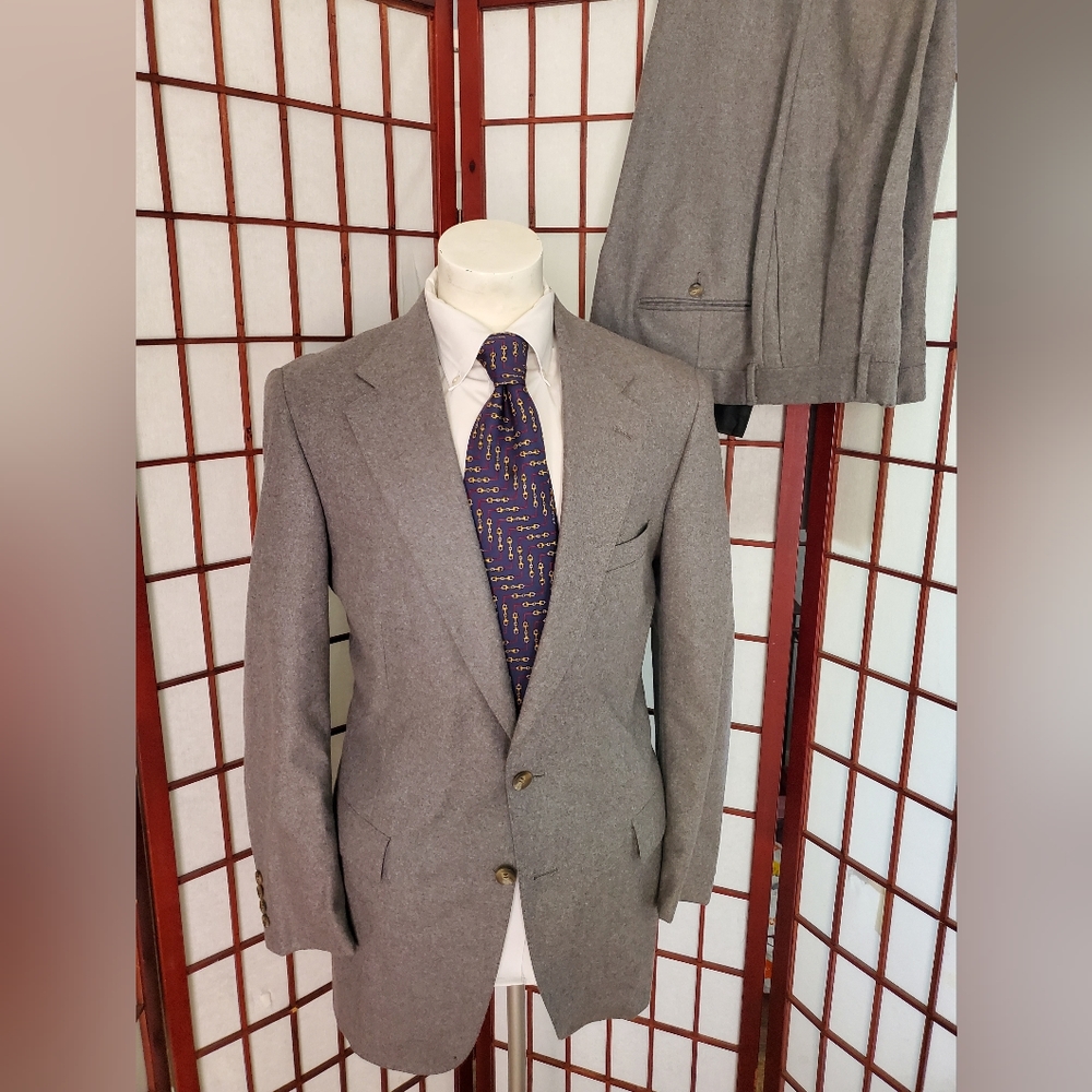 Ralph lauren (chaps) gray flannel suit 42R